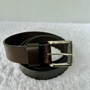 Johnston & Murphy Men's Brown Leather Belt Size 42
